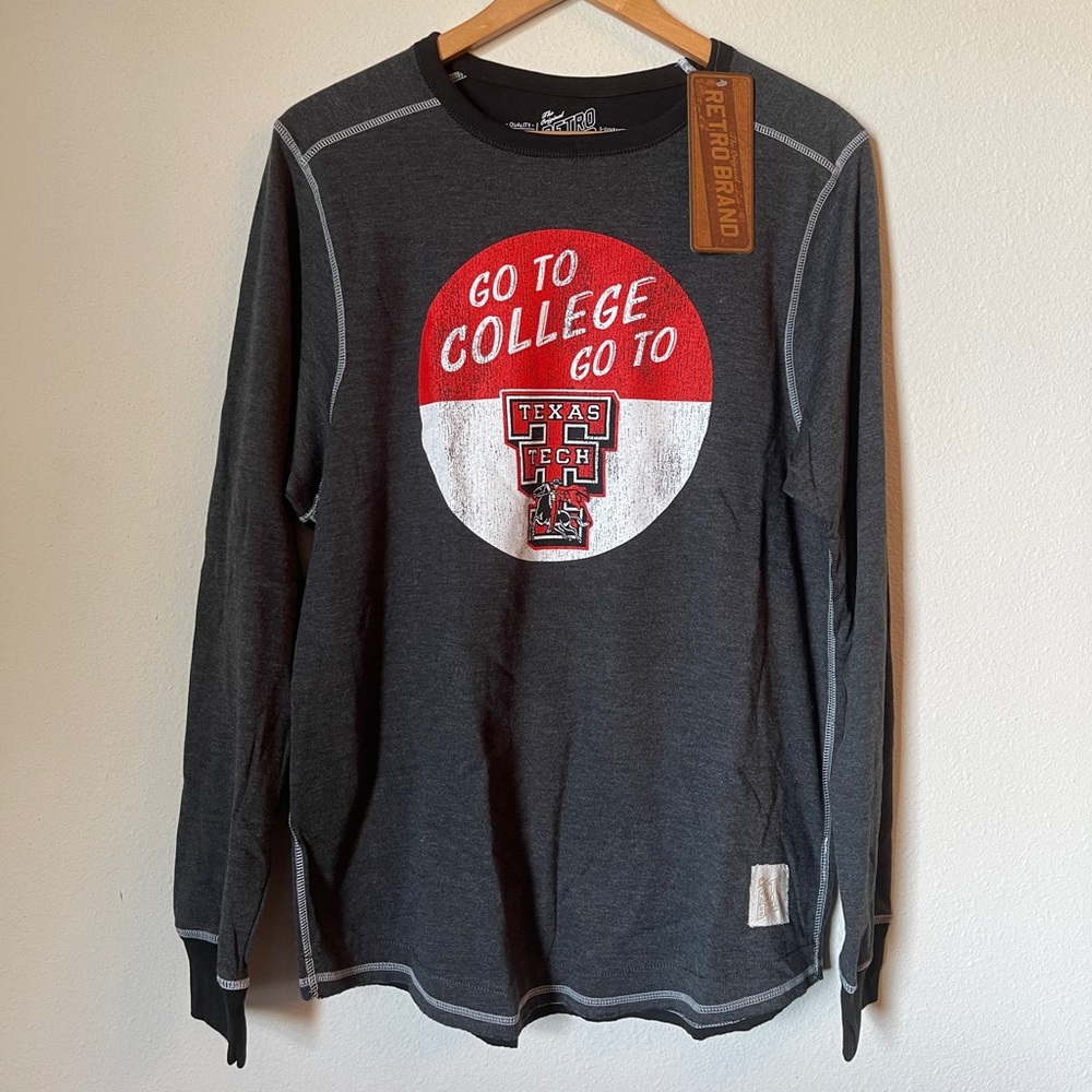 Retro Brand long sleeve Texas Tech vintage logo